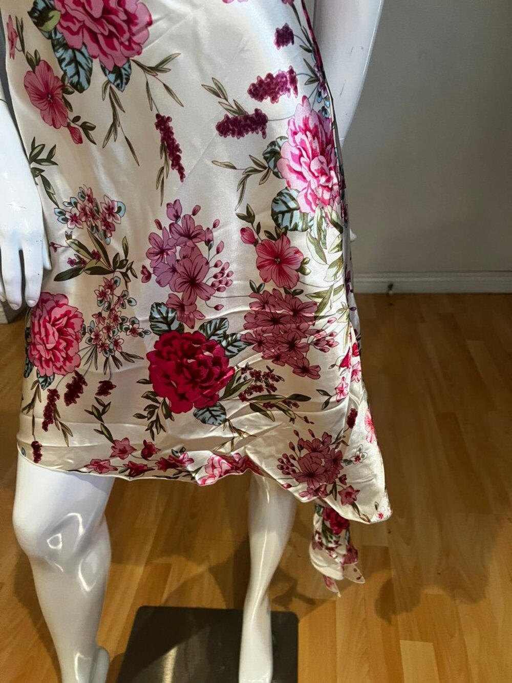 VINTAGE Y2K 90'S WINDSOR FLORAL HALTER FAIRY BOHO GRUNGE DRESS SZ 5 / SMALL - Picture 3 of 6